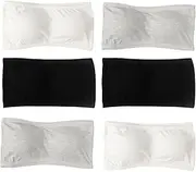 [XHuaJun] Girl's Bandeau Bra with Removable Padding Strapless Tube Bra for Girls and Teens