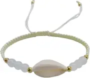 [Namzi] Shell Woven Bracelet Anklets for Women Boho Anklet Bracelet Beach Foot Jewelry for Party(Style K), 7.48-12.59inch, no gemstone