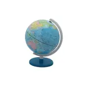8" Blue Ocean World Globe Table Top Political Map Modern Style New