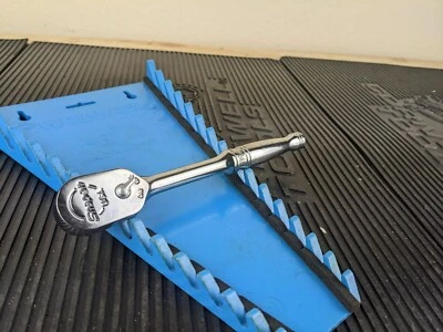 #ax488 NEW! Snap-On 3/8" Drive 80 Fine Tooth Chrome Standard Handle Ratchet F80