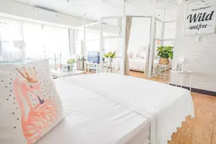 台北之星Home高樓景觀101房4-8人房 - 台北車站捷運M8/提供4大雙人床免費WIFI