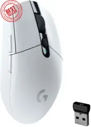 Logitech G305 LIGHTSPEED Wireless Gaming Mouse, 12,000 DPI, HERO Sensor - White