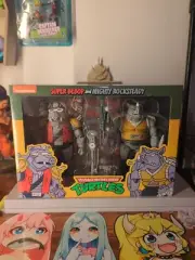 NECA Teenage Mutant Ninja Turtles 7" Scale Action Figures - Super Bebop and...