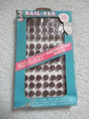 Vintage Met-L-Art American Tack Co. Shiny Espresso Brown Upholstery Deco Nails