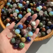 Wholesale Natural Mixed Crystal Ball Sphere Quartz Carved Gem Reiki Healing 15mm