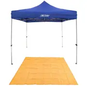 KINGS Gazebo 3x3m Heavy Duty Steel Frame UPF50+ Waterproof + Mesh Flooring 3mx3m