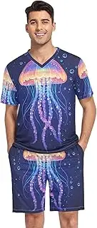 [GAIREG] Mens Pajama Sets Short Sleeve Sleepwear Loungewear Sets Pj Sleep Sets S-XXL