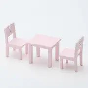 Heker 3-piece children"s table and chair simulator furniture Pink