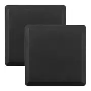 80mm x 80mm Square Plastic Caps Pipe Tube Inserts End Plug 2 Pieces Black