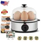 Perfectly Cooked Eggs: Elite 7-Capacity Stainless Steel Egg Cooker with Timer