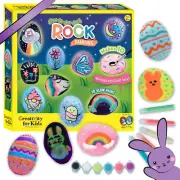 Glow in the Dark Rock Painting Kit: Crafts for Kids Ages 6-8+, Painting Rocks Ar