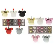 Disney Christmas Mickey Baubles (Set of 12) - Set B (Blush)