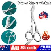 BrowMaster Stainless Steel Trimmer Brow Master Eyebrow Scissors with Comb SW