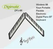 Digimate Portable 88-Key Folding Digital Piano Keyboard Rechargeable Battery