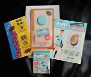 4 SAMPLE LOT: BENEFIT PORE FESSIONAL FACE PRIMER TUBE+CARD+MASK+PUNCH LIP GLOSS