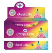 Crystal Wonderland Chakra Lotus 144 Incense Sticks Green Tree