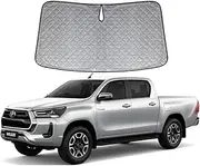 OTTO Shade 6 Layer Thick WindScreen Sun Shade for Toyota Hilux 15-24 Premium UV Protection Foldable Front Window Sunshade Heat Shield Cover