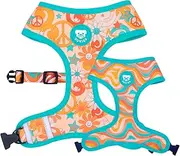 DUKIER - Reversible Dog Harness, Anti-Pull Vest, Breathable and Reflective for Pets, Neoprene and Mesh, Adjustable, Peace Design, Medium