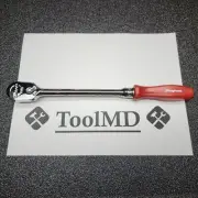 Snap-on Tools USA NEW 3/8" Drive PEARL RED Hard Handle LONG Ratchet FHLD80