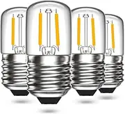 Bonlux 2W LED E27 Pygmy Bulb, E27 ES Edison Screw LED Night Light Bulb 240V 15W Pygmy Bulb Replacement Warm White 2700K for Fridge Light, Appliance Lamps (4-Pack)