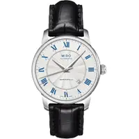 在飛比找PChome24h購物優惠-MIDO Baroncelli II 羅馬假期機械腕錶-銀/
