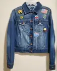 NWT Wrangler Women's Patch Accent Blue Denim Jacket Sz Small