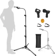 Mic Stand, Boom Microphone Stands Tripod Gooseneck Microphone Stand Height