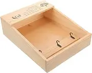 DOITOOL Rustic Wooden Key Holder Wall Mounted Key Organizer for Home with Creative Design Versatile Storage Material for Hallway and Entrance