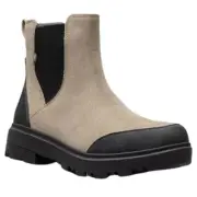 Bogs Holly Chelsea Leather Women's Casual Boots, Taupe, W8