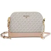 Michael Kors Jet Set Charm Large Dome Crossbody Bag Vanilla Soft Pink