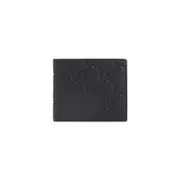 [Gucci] Gucci-Black Imprint Calfskin Wallet-Uomo OS OS