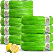 Obakaer Nappy Bin Refills Compatible with Tommee Tippee Simplee Sangenic & Twist & Click|9 Pack for 2700 Diapers|Extra Lengths &Thickness Nappy Sacks Powerful Odor Eliminate Lemon Scent for Baby
