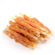 Chicken Wrapped Jerky Beef Twists Dog Treats for Teeth Grinding, Chewable