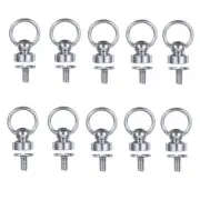 10 Pcs 9MM Brass Rivet Studs Screw Back Round Head Ring Leathercraft Accessary
