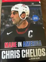 Chris Chelios Made in America, Signed Book Hockey Hall of Fame Detroit Red Wings