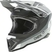 Oneal 1SRS Stream Motocross Helmet, black-grey, Size S for Men Black Grey