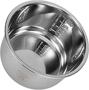 Stainless Steel Rice Cooker Inner Pot Non Stick Cooking Pot Replacement for Home Hotel Multi Purpose Design with Measurement Scale for Convenient Rice Cooking