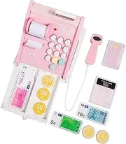 Generic 1 Set Cash Register Realistic Pretend Play Cashier Simulation for Imaginative Role Playing Early Education Safe Lightweight Design Enhances Counting Sorting Skills