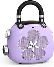 DOSS Cute Bluetooth Speaker, Candy Mini Portable Bluetooth Speaker with Mighty Sound, Retro Stylish Design, Adorable Speaker for Home, Room, Desk Decoration, Idea for Girls, Women-Purple