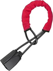 MAEZOE Car Steering Wheel Lock with 3 Keys, Seat Buckle Lock, Anti-Theft Device Theft Prevention Car Lock Fit Most Car, SUV, Van (Red)