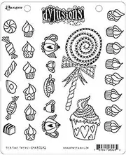 Dyan Reaveley's Dylusions Cling Stamp Collection - Tea Time Treats