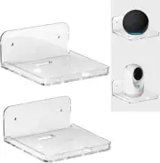 Wall Mount Floating Shelves for 2 Pcs Camera Mini Speaker Shelf Baby Monitor - C