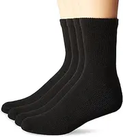 [Dr. Scholl's] Men's Big and Tall Diabetic and Circulatory Ankle 4 Pack Socks