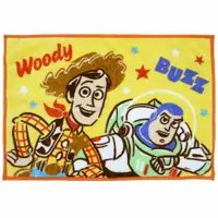 在飛比找樂天市場購物網優惠-小禮堂 迪士尼 玩具總動員 單人毛毯披肩《棕黃.半身》70x