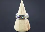 Behover Gold-plated ring with mother-of-pearl for men unique special design Silver US 9
