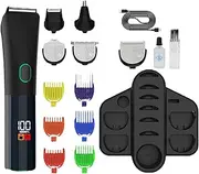 Beard Trimmer for Men,Professional Mens Beard Trimmer Cordless - Rechargeable Waterproof Hair Clippers, Electric Shaver Grooming Kit for Ear, Face, Body, Mustache