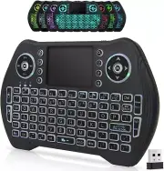 BL Mini Wireless Keyboard Remote Control with Touchpad Mouse Combo, Backlit