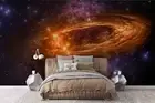 3D Universe ​​Planet Landscape Self-adhesive Removeable Wallpaper Wall Mural