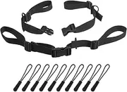 2 Packs Adjustable Backpack Chest Straps Sternum Straps Belts with 10pcs Zipper Pulls