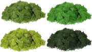 uxcell Preserved Reindeer Moss, 14oz Fake Moss for Crafts Artificial Dried Moss for Decoration Terrariums Potted Plants, Light Green/Dark Green/Green/Chartreuse